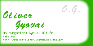 oliver gyovai business card